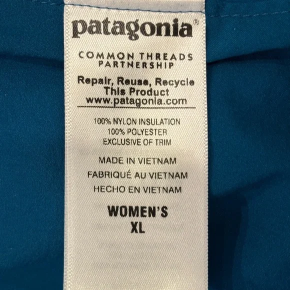 Patagonia Women's Light Blue Jacket - Picture 4 of 4